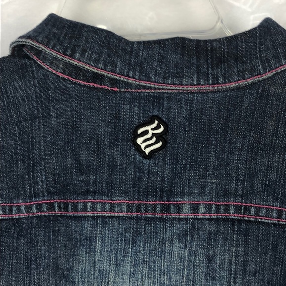Rocawear Jean Jacket Women Size L(12-14) - Picture 6 of 8
